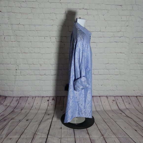 Tasso Elba Mens Paisley Button Up Shirt - Picture 4 of 6